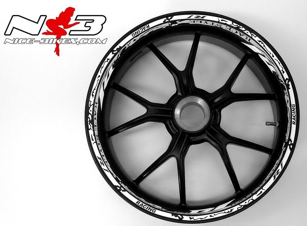 Motorrad Foliendesigns und Dekore - Race Style Yamaha R1 Version1 - 062 nbkl Race Style Yamaha R1 Version1