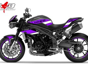 Speed Triple 1050 S Dekor violett auf schwarzer Maschine 2016-17