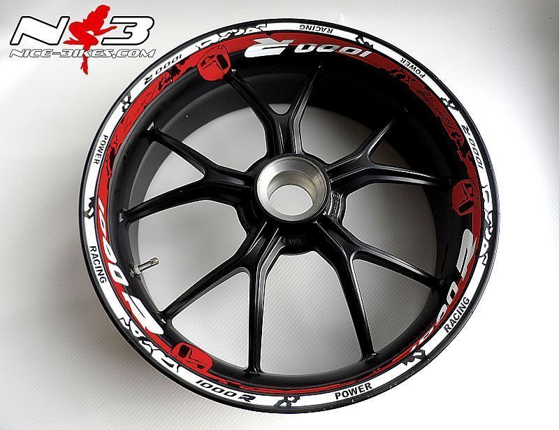 Motorrad Foliendesigns und Dekore - RACE STYLE S1000R Alien Version 2 - 126weiss rotkl RACE STYLE S1000R Alien Version 2 – Bild 2