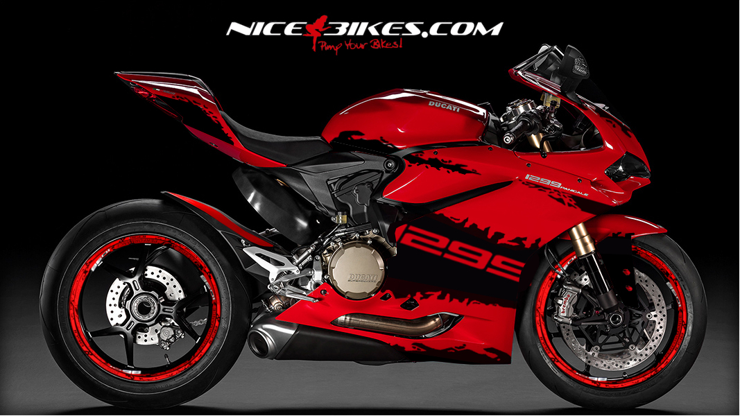 Motorrad Foliendesigns und Dekore - 1299 Panigale Edition Schwarz 2.0 - 1299 PanigaleNB Schwarz2 1299 Panigale Edition Schwarz 2.0