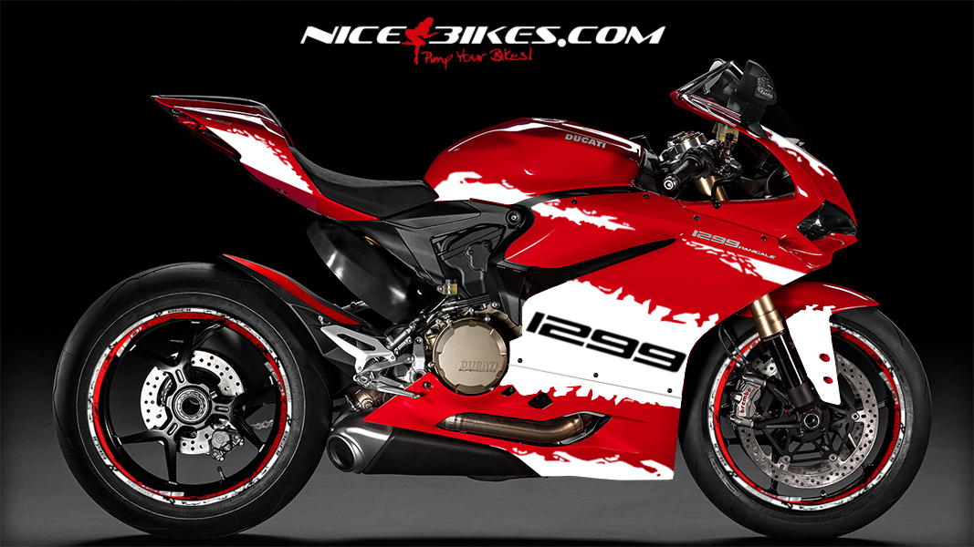 Motorrad Foliendesigns und Dekore - 1299 Panigale Edition Weiß 1.0 - 1299 PanigaleNB Weiss1.0 1299 Panigale Edition Weiß 1.0