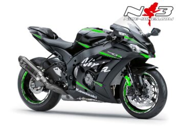 ZX-10RR Ninja Limegreen auf schwarzer Maschine 2017