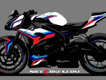 Dekorsatz S1000R Motorsport-Edition auf weißer Maschine 2016