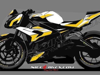 Dekorsatz S1000R Edition gelb auf weißer Maschine 2016