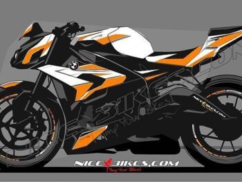 Dekorsatz S1000R Edition orange auf weißer Maschine 2016