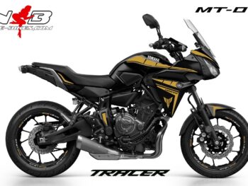 MT07 Tracer gold auf schwarzer Maschine