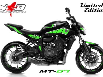 MT07 / 2017 limegreen auf schwarzer Maschine