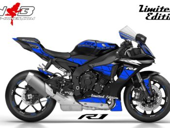 R1 Dekor blau auf schwarzer Maschine 2017-