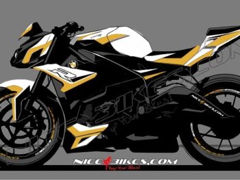 Dekorsatz S1000R EDITION gold auf weißer Maschine 2017-