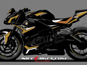 Dekorsatz S1000R EDITION gold auf schwarzer Maschine 2017-