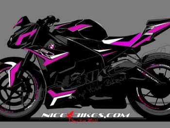 Dekorsatz S1000R EDITION pink auf schwarzer Maschine 2017-