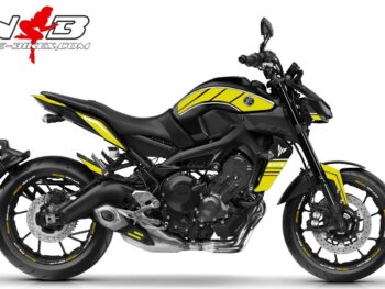 MT09 /  gelb auf schwarzer Maschine