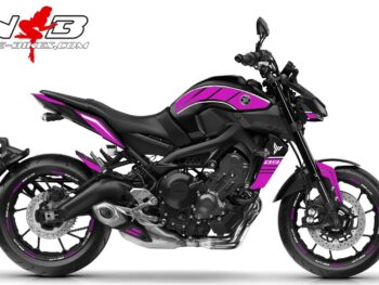 MT09 /  pink auf schwarzer Maschine