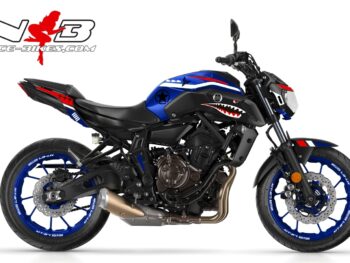 MT07 2018/19 NOSE ART auf blauer Maschine