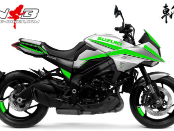 Katana limegreen auf silberner Maschine