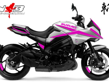 Katana pink auf silberner Maschine