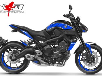 MT09 / blau auf schwarzer Maschine 2019