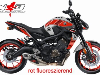 MT09 Nose-Art rot-fluoreszierend auf Ice Fluo Maschine 2019