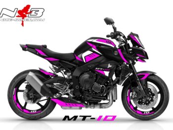 Motorrad Foliendesigns und Dekore - Shop - 2019 MT 10 Black pink MT10 pink auf schwarzer Maschine 2019