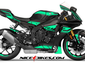 R1 Dekor mint auf schwarzer Maschine 2019