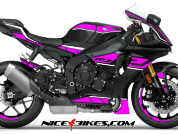 R1 Dekor pink/weiß auf schwarzer Maschine 2019