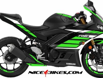 R3 Dekor limegreen auf schwarzer Maschine