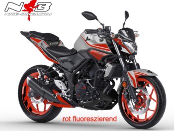 MT03 rot Fluoreszierend auf grauer Maschine 2019