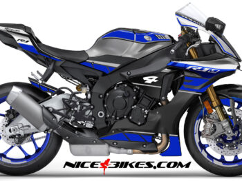 R1 Dekor blau/silber auf R1M3 Maschine 2019