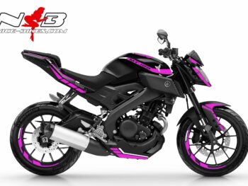MT125 Dekor pink auf schwarzer Maschine