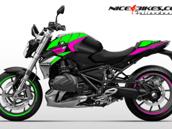 Foliendesign BMW R1250R (Bj. 2023-25) Limegreen/Pretty Pink