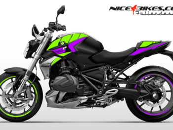 Foliendesign BMW R1250R (Bj. 2023-25) Wasabi Green/Manga Violett