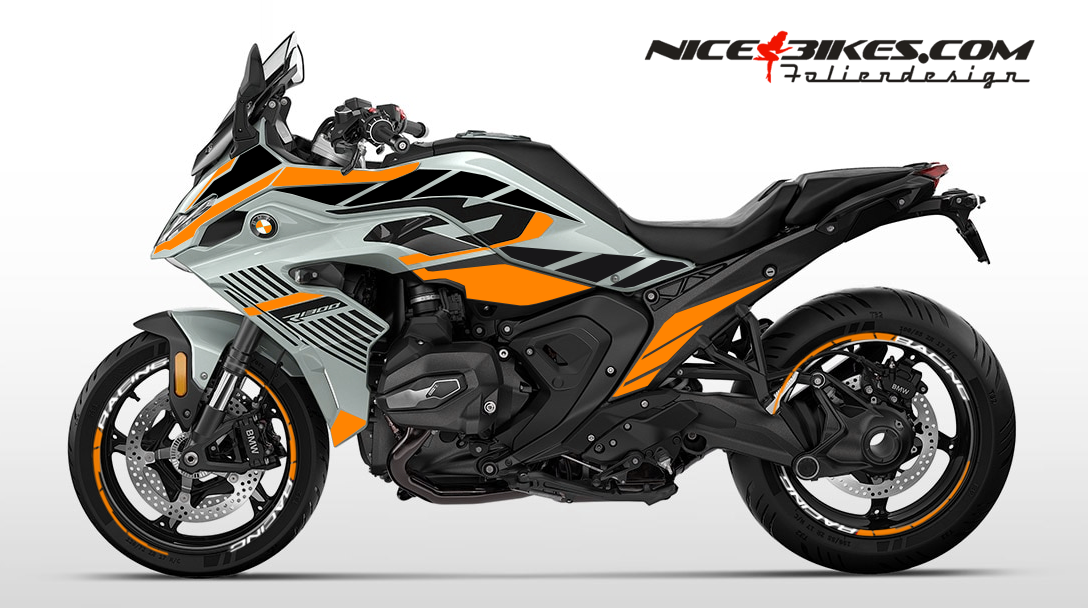 Motorrad Foliendesigns und Dekore - Foliendesign R1300RS 2025/26 Evil Orange - B.13RS.25G.034 Evil Orange Foliendesign R1300RS 2025/26 Evil Orange