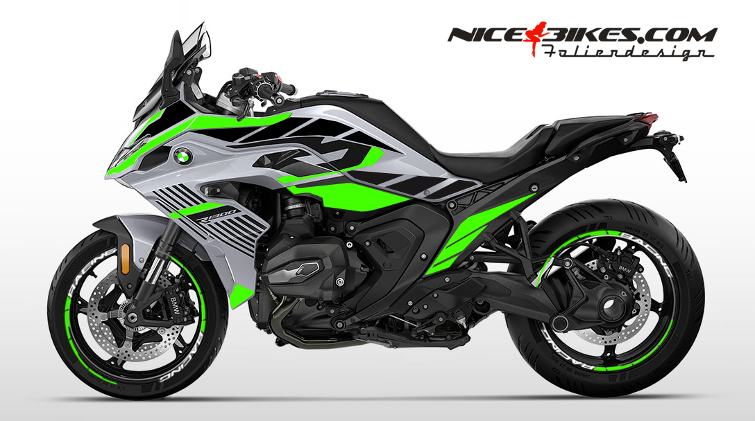 Motorrad Foliendesigns und Dekore - Foliendesign R1300RS 2025/26 Limegreen - B.13RS.25G.064 Limegreen Foliendesign R1300RS 2025/26 Limegreen