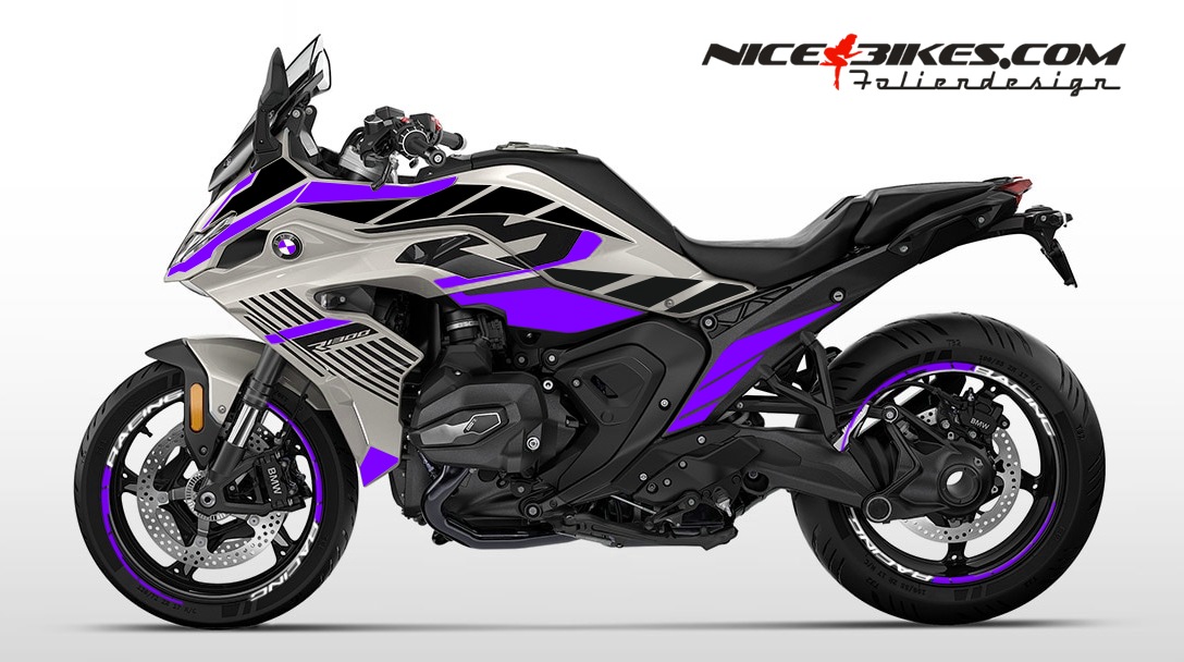 Motorrad Foliendesigns und Dekore - Foliendesign R1300RS 2025/26 Manga Violett - B.13RS.25G.080 Manga Violett Foliendesign R1300RS 2025/26 Manga Violett