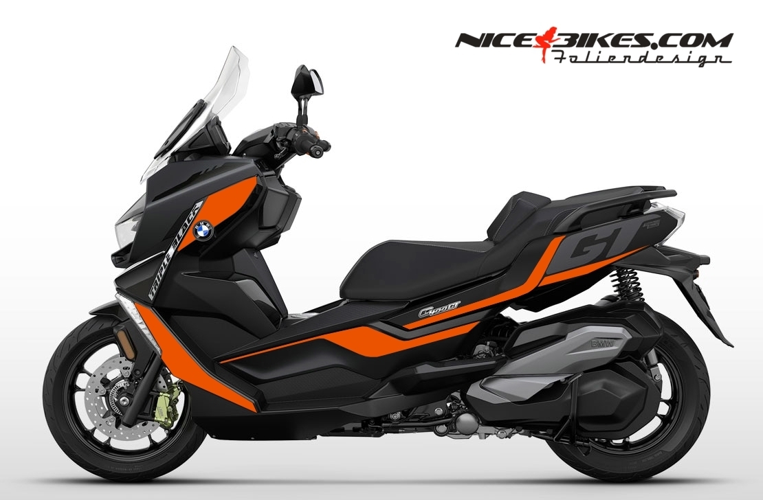 Motorrad Foliendesigns und Dekore - C400GT 2024 Evil Orange - B.C4GT.24S.034 Evil Orange C400GT 2024 Evil Orange