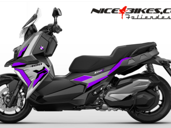 Foliendesign BMW C400X 2023 Manga Violett