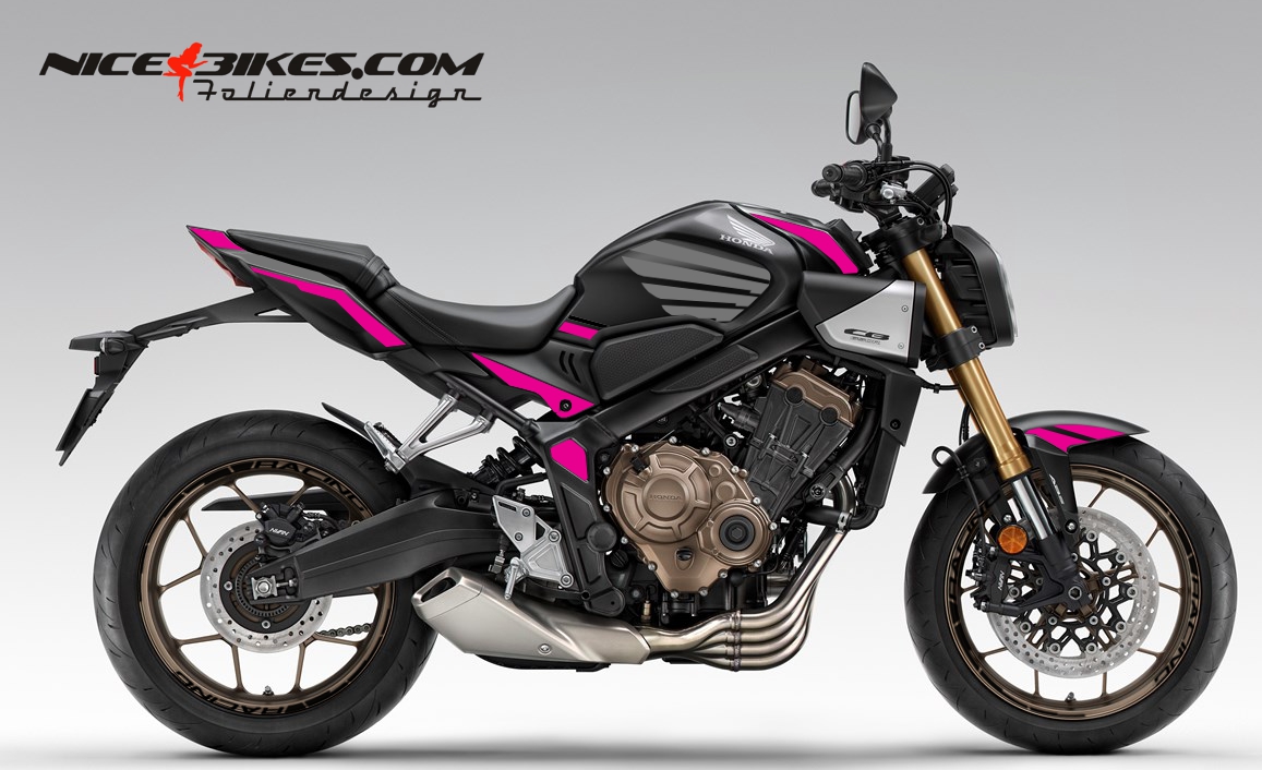 Motorrad Foliendesigns und Dekore - Honda CB650R Pretty Pink - B.CB650R.26S.077 Pretty Pink Honda CB650R Pretty Pink