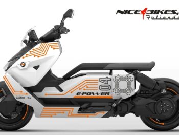 Foliendesign BMW CE04 Evil Orange