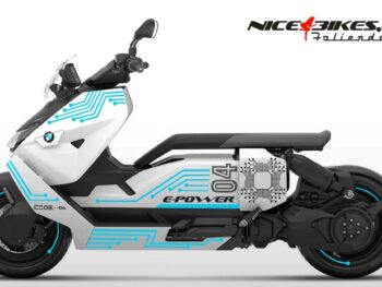 Foliendesign BMW CE04 Light Blue