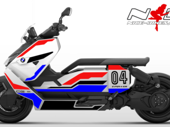 Motorrad Foliendesigns und Dekore - Shop - B.CE 04.800 Motorsport Edtion Foliendesign BMW CE-04 Motorsport