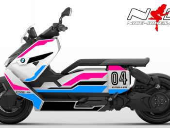 Foliendesign BMW CE-04  Pretty Pink/ Light Blue