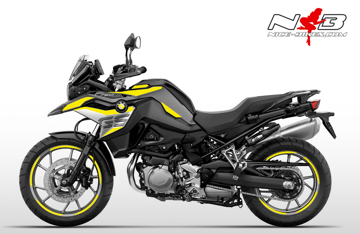 Motorrad Foliendesigns und Dekore - Foliendesign F750GS Hornet Yellow - B.F75GS.20.021 Hornet Yellow Foliendesign F750GS Hornet Yellow
