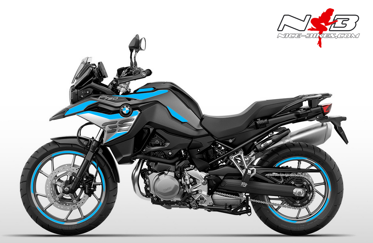 Motorrad Foliendesigns und Dekore - Foliendesign F750GS Light Blue - B.F75GS.20.053 Light Blue Foliendesign F750GS Light Blue