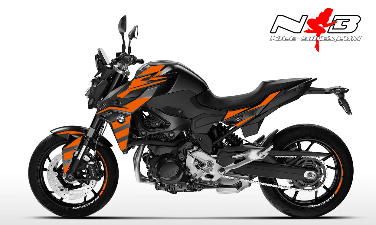 Motorrad Foliendesigns und Dekore - Foliendesign F900R 2024-25 Evil Orange - B.F9.S24.034 Evil Orange Foliendesign F900R 2024-25 Evil Orange