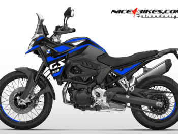 Motorrad Foliendesigns und Dekore - Shop - B.F9GS.25.057 Racing Blue BMW F900GS 2025 Racing Blue