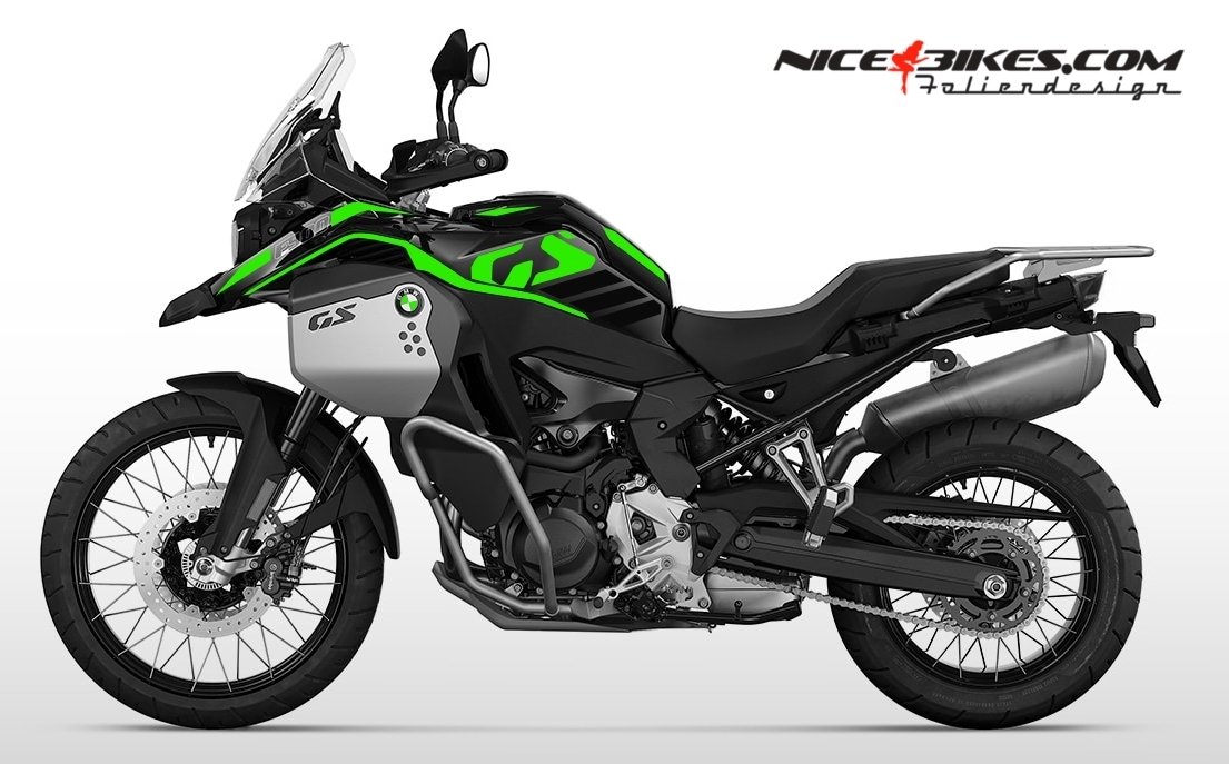 Motorrad Foliendesigns und Dekore - BMW F900GS ADV 2025 Limegreen - B.F9GSADV.25.064 Limegreen BMW F900GS ADV 2025 Limegreen