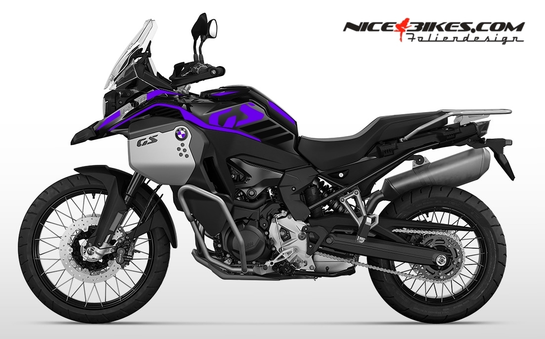 Motorrad Foliendesigns und Dekore - BMW F900GSADV 2025 Manga Violett - B.F9GSADV.25.080 Manga Violett BMW F900GSADV 2025 Manga Violett