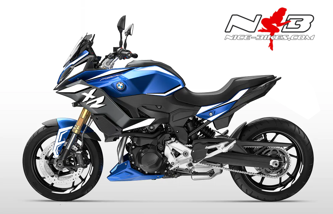Motorrad Foliendesigns und Dekore - Foliendesign BMW F900XR Racing White 2020-23 - B.F9XR.22B.010 Racing White Foliendesign BMW F900XR Racing White 2020-23