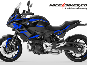 Motorrad Foliendesigns und Dekore - Shop - B.F9XR.S24.057 Racing Blue Foliendesign F900XR 2024-25 Racing Blue