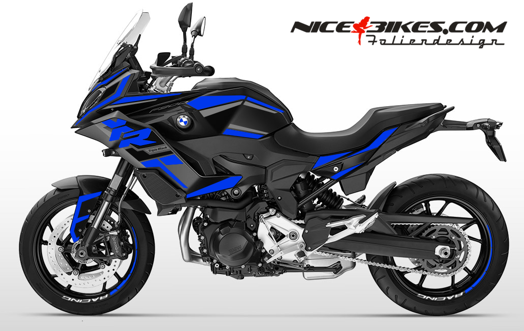 Motorrad Foliendesigns und Dekore - Foliendesign F900XR 2024-25 Racing Blue - B.F9XR.S24.057 Racing Blue Foliendesign F900XR 2024-25 Racing Blue